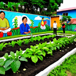 도시농업 공동체 네트워크 구축 - Community Garden Gathering**

"A diverse group of Malaysians tending to a lush community garden fill...