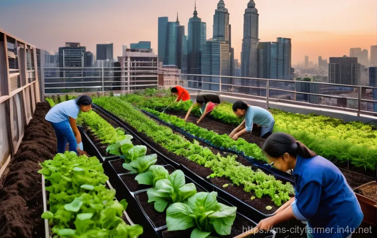 도시농업과 기후 변화 적응 - **Prompt:** A state-of-the-art indoor urban farm showcasing modern hydroponic and vertical gardening...