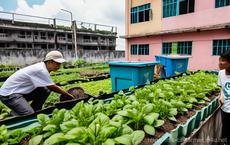 도시농업을 위한 공간 활용 - **Prompt:** A modern, high-tech indoor urban farm setup in a contemporary Malaysian home. The image ... 도시농업을 위한 공간 활용 - **Prompt:** A modern, high-tech indoor urban farm setup in a contemporary Malaysian home. The image ...