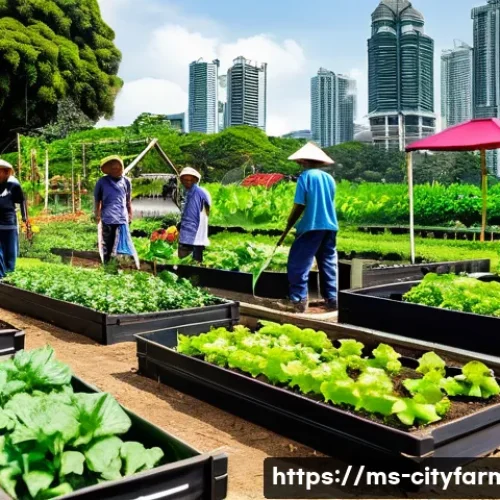 Home 26 도시농업 참여형 커뮤니티 만들기 - **Prompt 1: A Thriving Malaysian Community Garden**
"A vibrant, bustling community garden in an ...